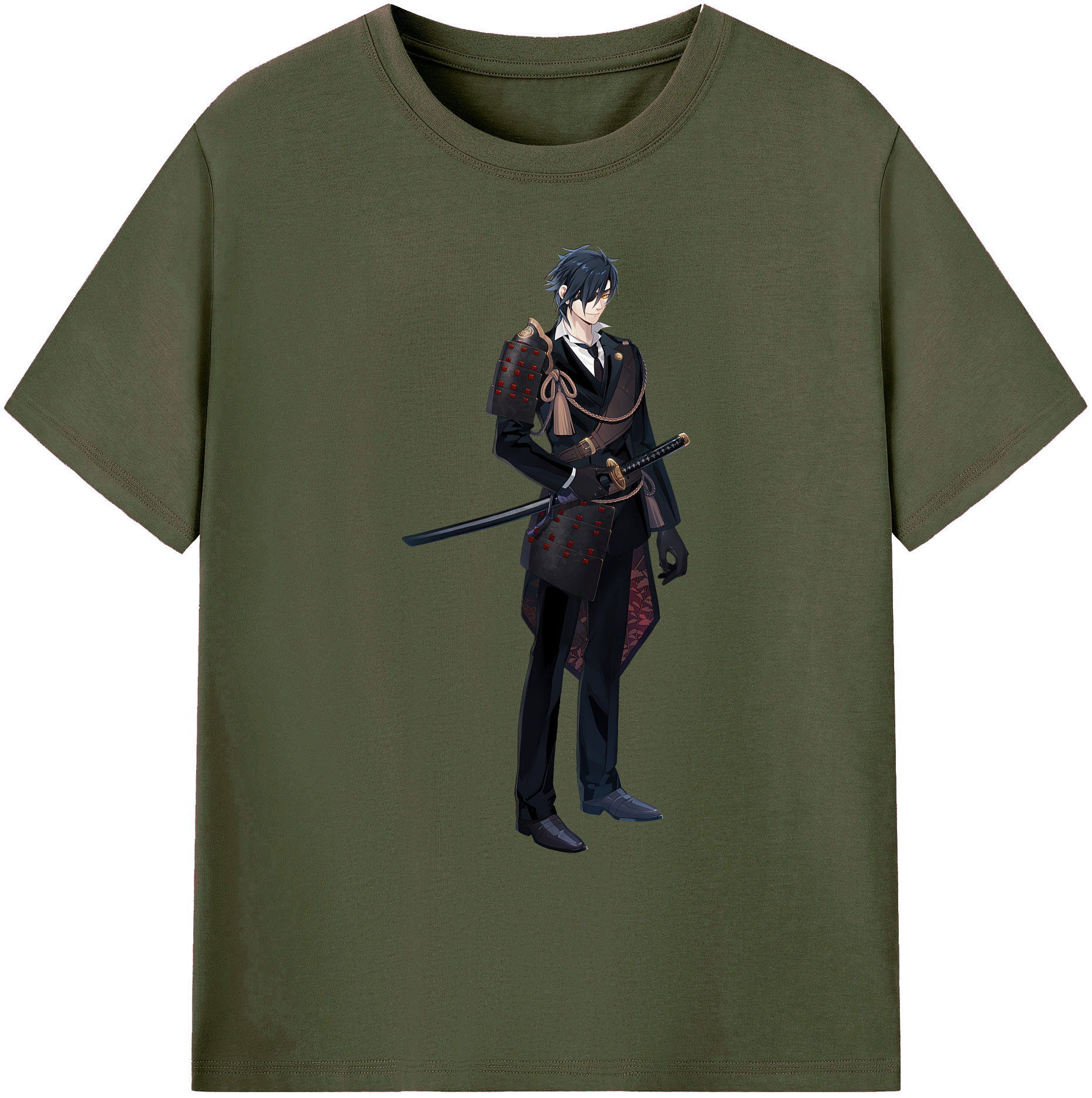 （画像用） 刀剣乱舞 Touken Ranbu 綿100％ メンズ半袖Tシャツ｜肌触りやわらか＆通気性
